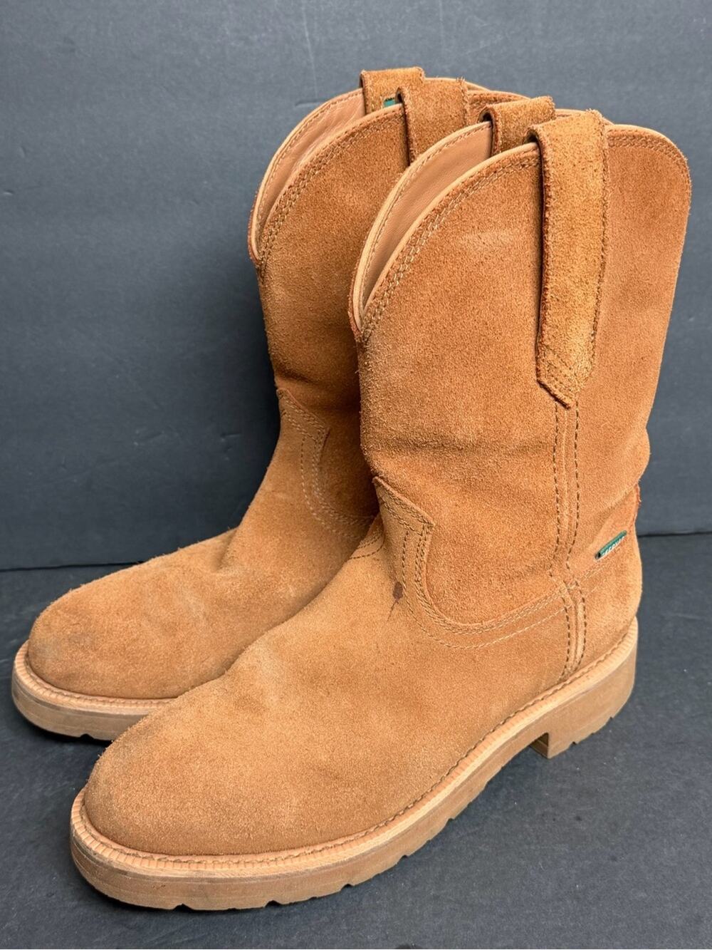 Tecovas Rugged Roper Boot Mens Size 8D Cashew Roughout Cashew